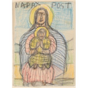 NIKIFOR Krynicki (1895-1968), Madonna