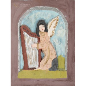 Stanisław MAJEWSKI (1922-1986), An angel playing on a harp (1980)