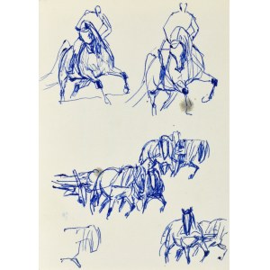 Ludwik MACIĄG (1920-2007), Studium koni - w galopie, przy wozie i inne