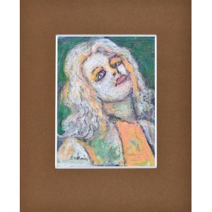 Eugeniusz TUKAN-WOLSKI (1928-2014), Porträt einer Frau mit Locken