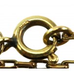 Wisiorek złoty z szafirem oraz rautami (10)