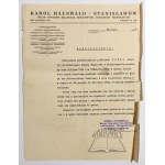 (STANISŁAWÓW) Zbiór dokumentów stanisławowskich z lat 1899 - 1935.