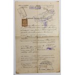 (STANISŁAWÓW) Zbiór dokumentów stanisławowskich z lat 1899 - 1935.