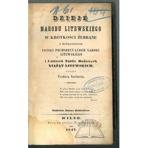 NARBUTT Teodor, Dzieje Narodu Litewskiego w krótkości zebrane