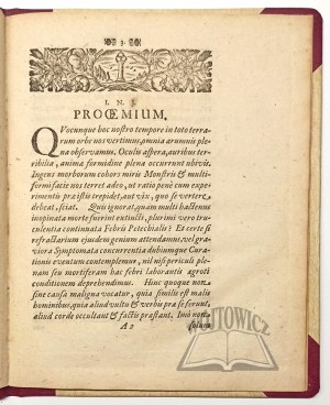 HAHN Christian (de Swidnica en Silésie), D. I. Disputatio Inauguralus Medica de Febri Petechiali,