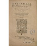 (HOZJUSZ Stanisław), D.Stanislai Hosii ... Opera omnia, quorum catalogum octava pagella reperies.