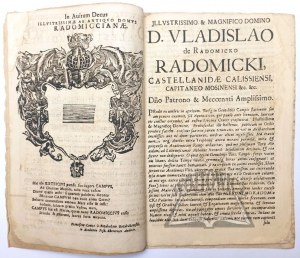 (JAMBICKI Tomasz), Magister Caelestis Academiae Ex Cathedra Crucis Renuntiatus.