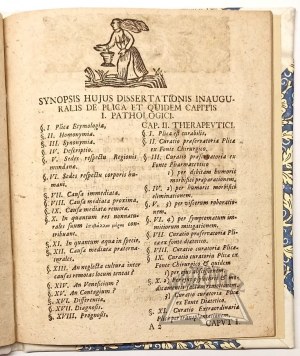 LÜTTCKE Michael of Koszalin, Dissertatio inauguralis medica de Plica,
