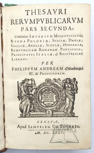 OLDENBURGER Ph. Andreas, Thesauri rerumpublicarum.