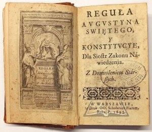 La Règle de Saint Augustin et les Constitutions pour les Sœurs de l'Ordre de la Visitation.