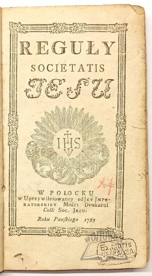 The Rules of the Societatis Jesu.