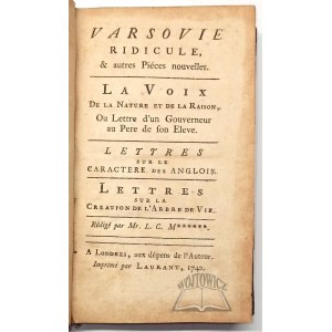 (VARŠAVA). VARSOVIE ridicule, &amp; autres Pieces nouvelles.