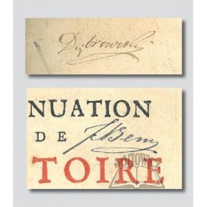 (DĄBROWSKI Jan Henryk. BEM Józef. AUTOGRAFY). (Bossuet Jaques-Benigne - Continuation de l`histoire universelle de Messire...