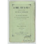(REYMONT Wladyslaw Stanislaw; AUTOGRAPH). La mort, c`est la vie!!!