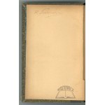(SIENKIEWICZ Henryk. 2 AUTOGRAFY). Goethe (Johann Wolfgang) - Wilhelm Meister.