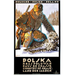 NORBLIN Stefan (1892-1952), malíř, ilustrátor, tvůrce plakátů, Polsko - země lovu.