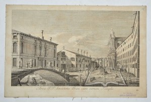 VISENTINI Antonio (1688-1782); CANALETTO (1697-1768), (Benátky). Area P.P. Societatis Jesu cum eorum Templo.