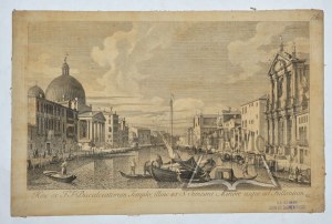 VISENTINI Antonio (1688-1782) ; CANALETTO (1697-1768), (Venise). Hinc ex F.F. Discalceatorum Templo, illinc ex S. Simeone Minore usque ad Fullonium.