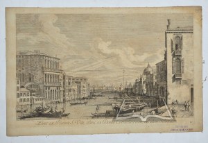 VISENTINI Antonio (1688-1782); CANALETTO (1697-1768), (Venedig). Hinc ex Platea S. Viti, illinc ex Domo Corneliorum, ad idem Telonium.
