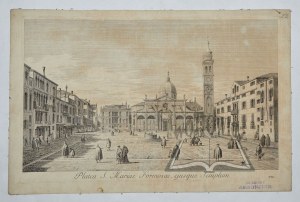 VISENTINI Antonio (1688-1782); CANALETTO (1697-1768), (Benátky). Platea S. Mariae Formosae, ejusque Templum.