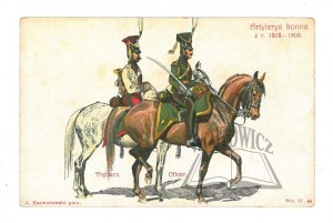 (MUNICIPALE). Artiglieria a cavallo degli anni 1808-1809. Z. Rozwadowski.
