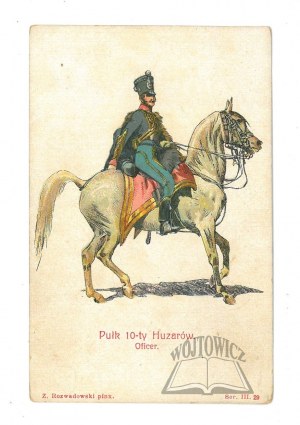 (MILITARY). 10th Hussars regiment. Officer. Z. Rozwadowski.