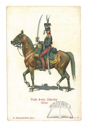 (MILITARY). 8th Lancers regiment. Officer. Z. Rozwadowski.