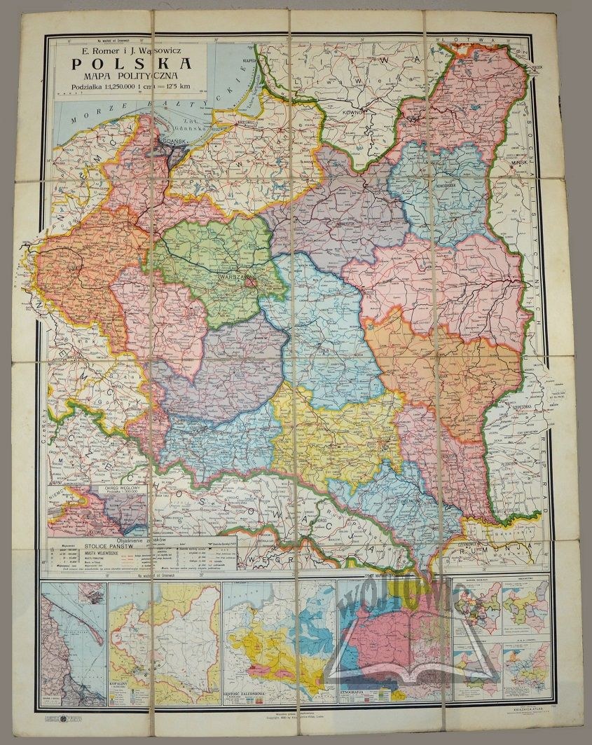 POLSKA mapa polityczna. - Aukcja internetowa / Licytacja online - Cena ...