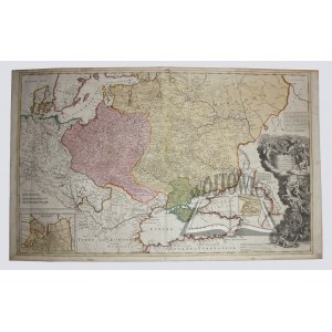 (POLAND, Russia, Crimean Khanate). To his most Serene and August Majesty Peter Alexovitz Absolute Lord of Russia.... His Map of Moscovy, Poland Little Tartary and Black Sea....