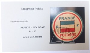 (EMIGRACJA Polska). France R. F. Pologne