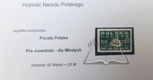 (HONNEUR de la nation polonaise). Polish Post. Pro Juventute.