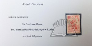 FÜR DEN BAU des Piłsudski-Hauses in Łódź.