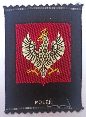 (PLATE). Wappen von Polen. Polen.