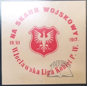 (poľský vojak). Pre vojenský poklad. Liga žien z Wloclawku. 19 III 1917.