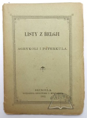 MERZBACH Henryk, Wolski Włodzimierz, Listy z belgického Agricolu a Paterkula.
