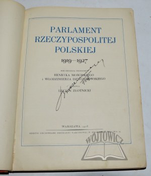 PARLAMENT Rzeczypospolitej Polskiej 1919-1927.
