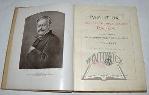 PASEK Chryzostom Jan von Gosławic, Memoiren aus der Regierungszeit von Jan Kazimierz, Michał Korybut und Jan III. 1656 - 1688.
