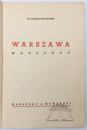 PRZYPKOWSKI Tadeusz, Warsaw. Warschau.