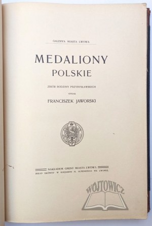 (NUMISMATIKA). JAWORSKI Franciszek, Polské medailony.