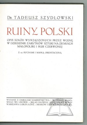 SZYDŁOWSKI Tadeusz, Ruinen von Polen.