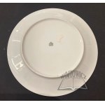 (STRYJEŃSKA). ĆMIELÓW - Talerz dekoracyjny z przedstawieniem tańca Oberek.