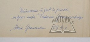 GRONOWSKI Tadeusz (1894-1990), Projekt parawanu?