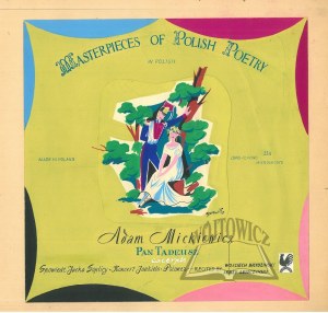 GRONOWSKI Tadeusz (1894-1990), (Projekt płyty gramofonowej). Masterpieces of Polish Poetry in Polish.