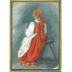 SOPOĆKO-Wąsowicz Maria (1896 - 1987), Kobieta z Podhala ze wsi Rzepiska w stroju Orawskim.