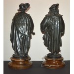 RESCUE. A pair of male figures in 17th-century costumes. Le Jour - La Nuit (Day and Night).