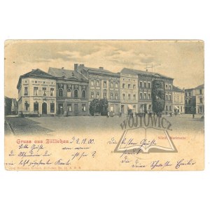 (SULECHÓW k. Zielonej Góry). Zullichau. Nordl. Marktseite.