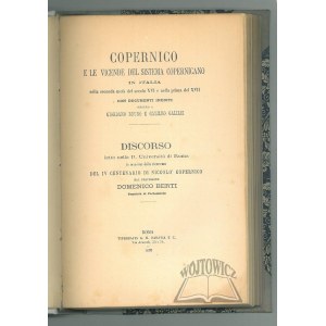 BERTI Domenico, Copernico e la vicende del sistema Copernicano in Italia.