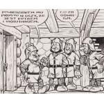 Janusz Christa (1934 Wilno - 2008 Sopot), Kajko and Kokosz. Day of the Laughing Man, board no. 28 A, 1982