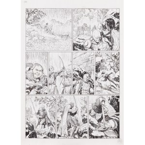 Giulio de Vita (b. 1971), Thorgal. Kriss de Valnor, volume I, board no. 50, 2010