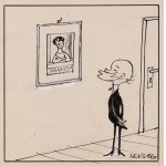 Zbigniew Lengren (1919 Tula, Rusko - 2003 Varšava), profesor Filutek, novinová karikatura